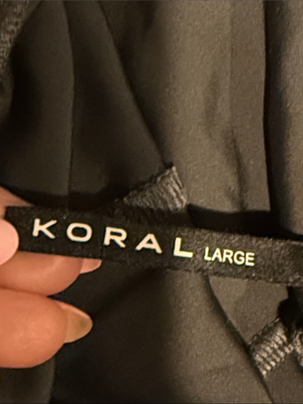 Koral women’s size large shiny dark grey leggings - Picture 4 of 9